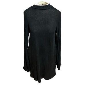 Reformation Black Longsleeve Swing Dress Size Small